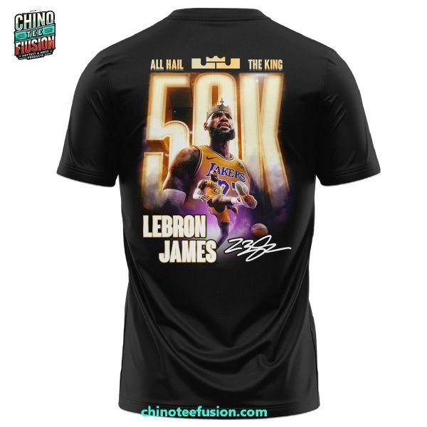 Los Angeles Lakers x Lebron James Scoringking 50,000 Points In NBA History 3D T-Shirt