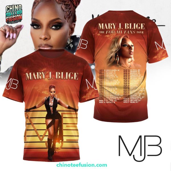 Mary J.Blige The For My Fans Tour 2025 3D T-Shirt