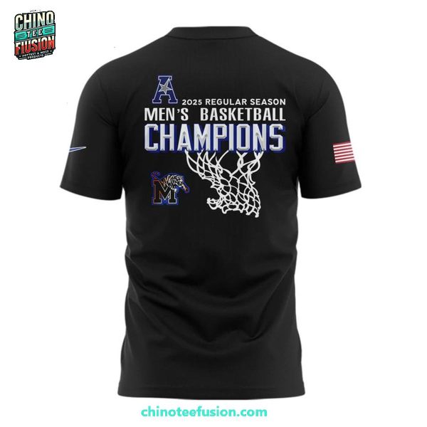 Memphis Tigers 2025 Regualar Season Men’s Basketball Champions 3D T-Shirt