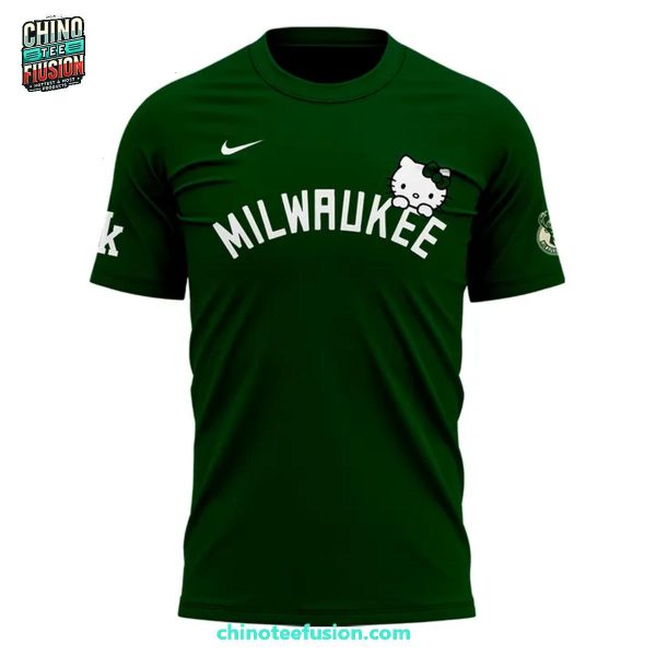 Milwaukee Bucks x Hello Kitty Night For Fans 2025 3D T-Shirt