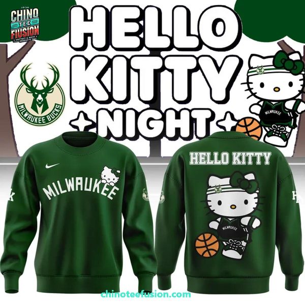 Milwaukee Bucks x Hello Kitty Night For Fans 2025 3D T-Shirt