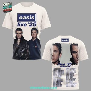 Oasis Live’5 Word Tour They’re Back 3D T-Shirt