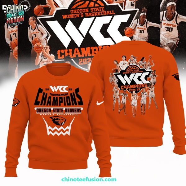 Oregon State Beavers WCC Womens Basketball Conference Tournament Champions 2025 3D T-Shirt