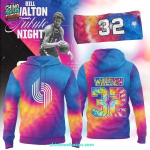 Portland Trail Blazers x Bill Walton Tribute Night 32 3D T-Shirt