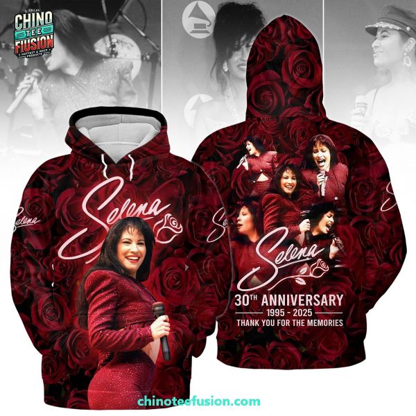 Selena 30th Anniversary 1995-2025 Thank You For The Memories 3D T-Shirt