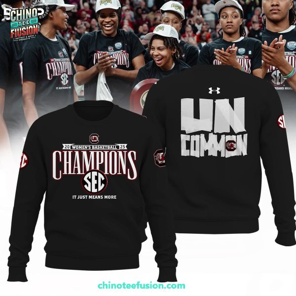 South Carolina Gamecocks Women’s Basketball 2025 Champions SEC It Just Means Moe Uncommen 3D T-Shirt