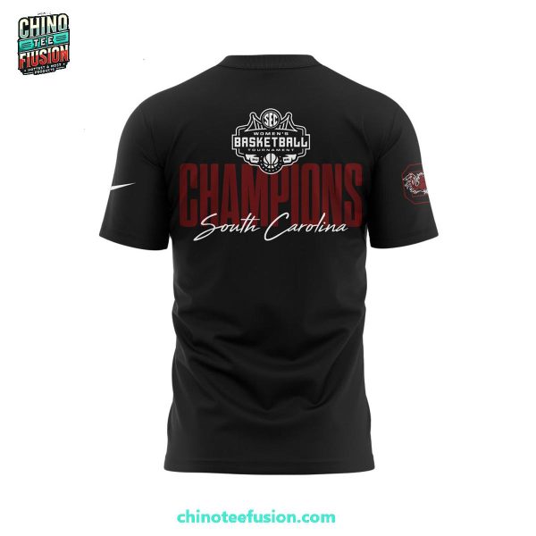 South Carolina Gamecocks Women’s Basketball Tournament Champions 2025 3D T-Shirt