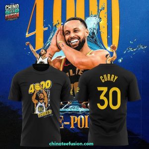 Stephen Curry 4000th 3-Pointer NBA History 3D T-Shirt