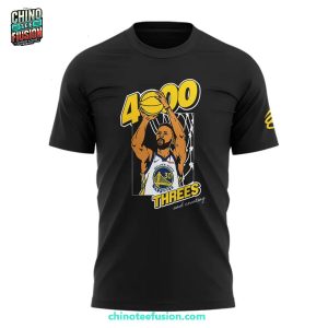 Stephen Curry 4000th 3-Pointer NBA History 3D T-Shirt