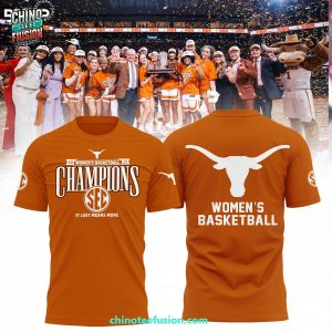 Texas Longhorns Women’s Basketball SEC 2025 Champions It Just Means More 3D T-Shirt