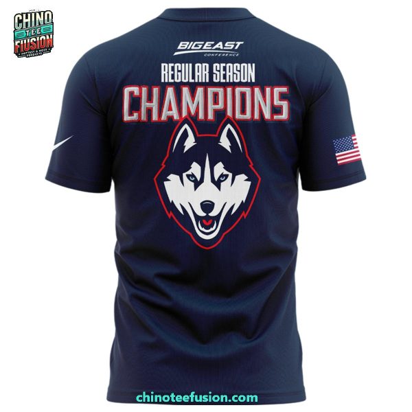 UConn Huskies Big East Conference 2024-2025 Reular Season Women’s Basketball Champions 3D T-Shirt