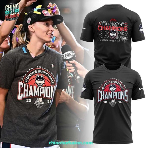 UConn Women’s Basketball BIG EAST CHAMPS x23 2025 3D T-Shirt