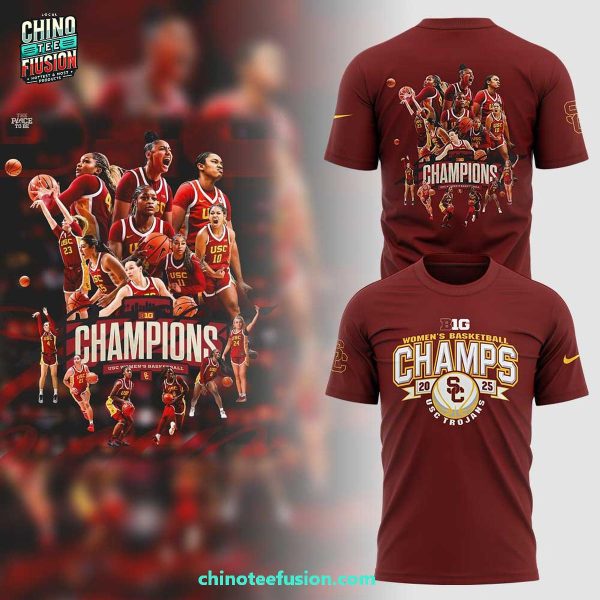 USC Trojans Big Women’s Basketball Champions Regular Season 2025 3D T-Shirt