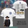 Willie Nelson 10th Anniversary Tour 2025 3D T-Shirt